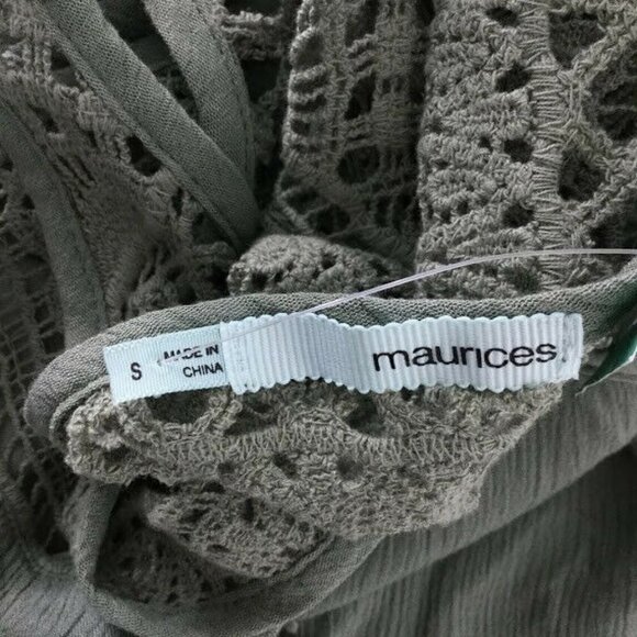 Maurices Tank Top Womens Rayon Cotton Lace - Picture 7 of 9
